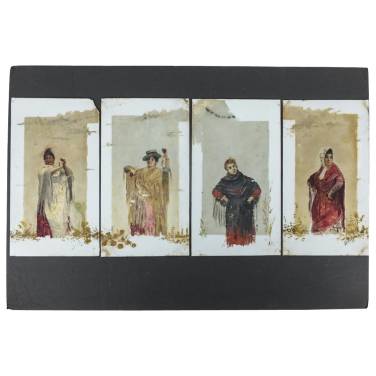 Lot of Antique Continental School Porcelain Plaque (1 of 7)