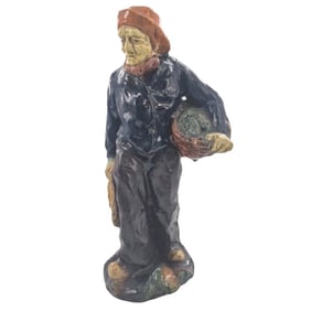 Antique Belgian Ceramic Figurine