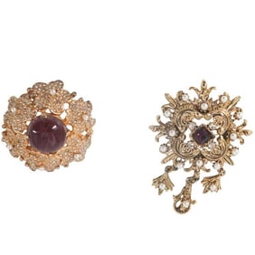 Grouping of Costume Brooches