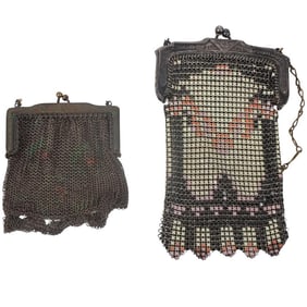 Grouping of Whiting and Davis Mesh Purses