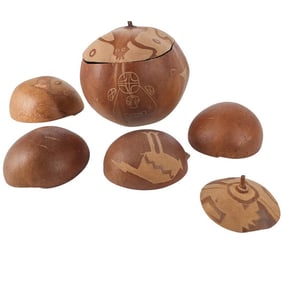Grouping of Peruvian Gourds