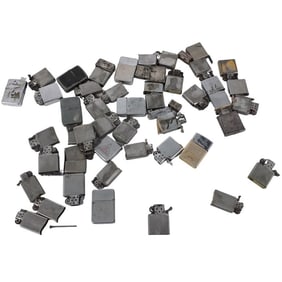 Collection of Lighters and Lighter Parts
