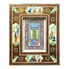 Antique Indian Mughal Painting