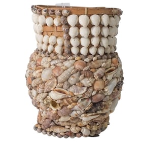 Vintage Modern Seashell Vase