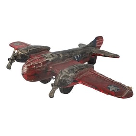 US WWII Cast Iron Airplane Model