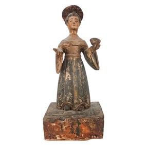 18th/19th C. Spanish School Santos Sculpture