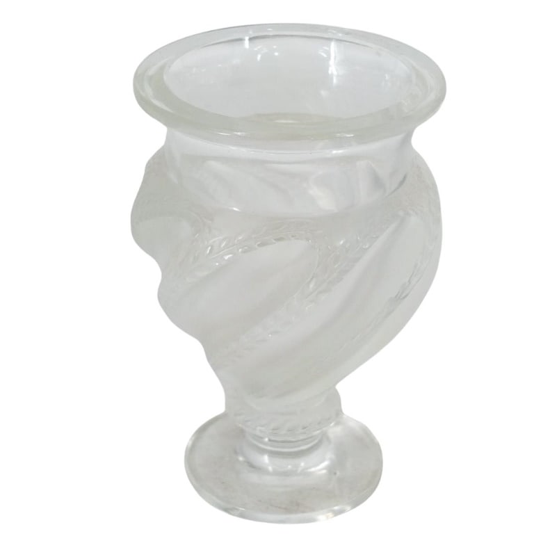 Lalique "Ermenonville" Crystal Vase (1 of 3)
