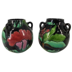 Pair of Japanese Pottery Vases