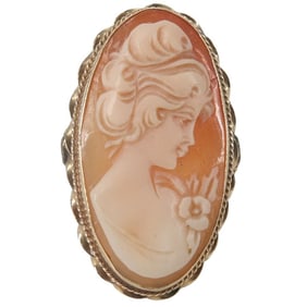 Vintage 14K Cameo Ring