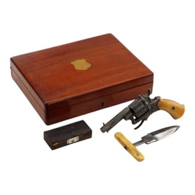 Antique 19th C. Gamblers Kit w/ Case