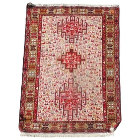 Semi Antique Turkish Klim Wool Rug