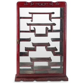 Mid Century Japanese Netsuke Cabinet