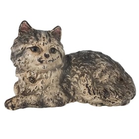 Antique Hubley Cat Statue