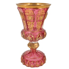 Antique Moser Glass Vase