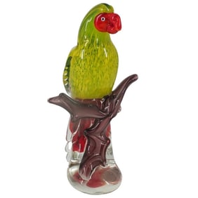 Vintage Murano Parrot Figurine
