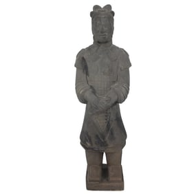 Large Chinese Tomb Warrior Statue