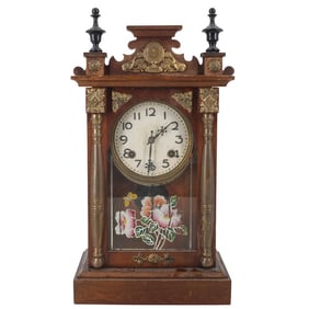 Antique Continental School Mantle Clock