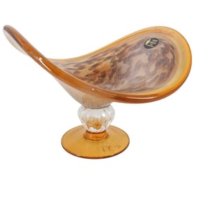 Vintage Italian Art Glass Compote