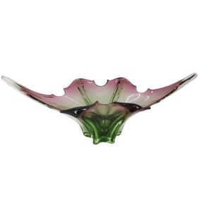 Large Murano Glass Centerpiece Bowl