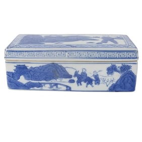 Vintage Chinese Porcelain Covered Box