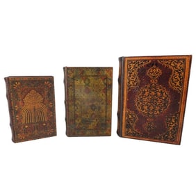 Set of Vintage False Book Boxes