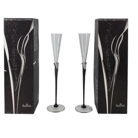 Pair of Rosenthal Champagne Toasting Flutes