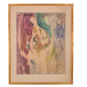 Mid Century Continental School Lithograph