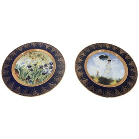 Pair of Limoges Cabinet Plates