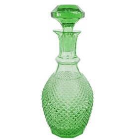 Vintage Hobnail Glass Decanter