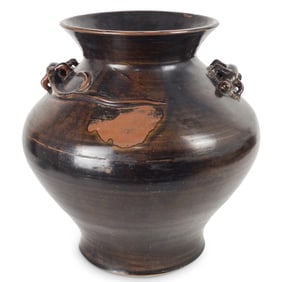 Large Chinese Vase with Chilong Dragons