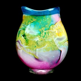 Mid Century French Glass Vase