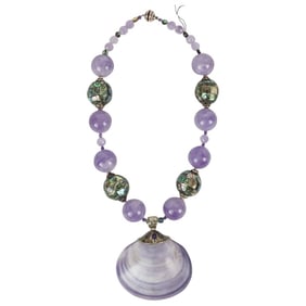 Vintage Sterling / Semi Precious Stone Necklace