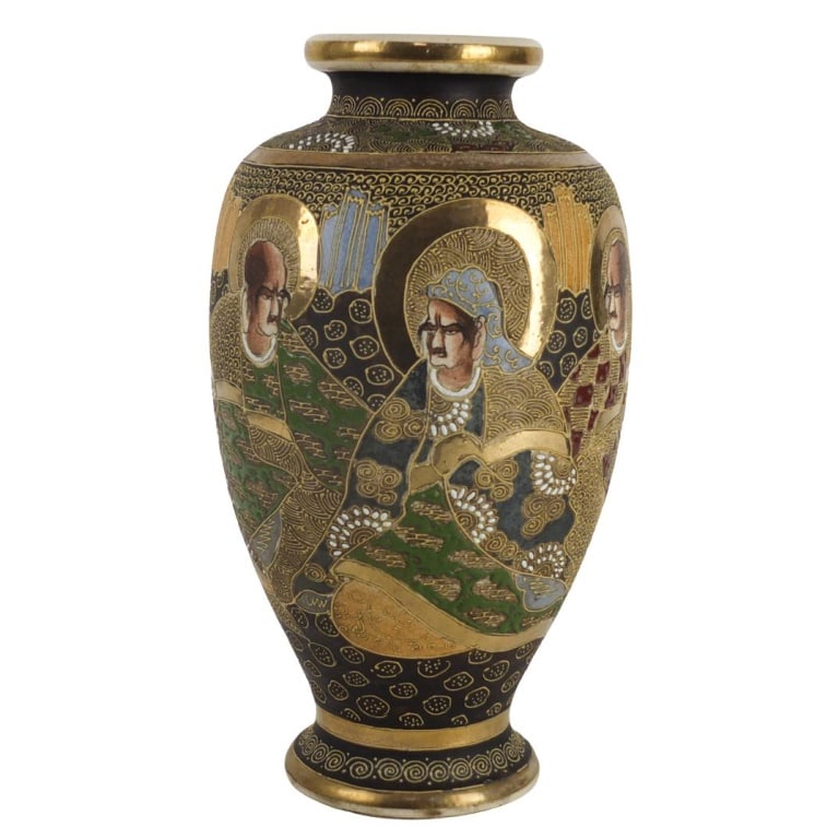 Antique Japanese Satsuma Vase (1 of 6)