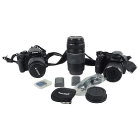 Grouping of Digital Cameras with Carrying Cases