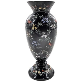 Antique Victorian Opaline Glass Vase