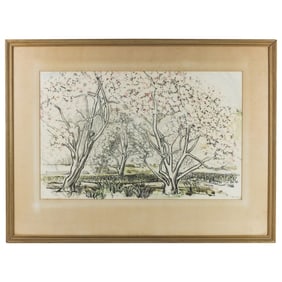 20th C. Watercolor on Paper