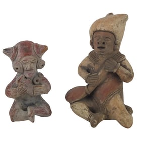 Grouping of Pre Columbian or Later Figurines
