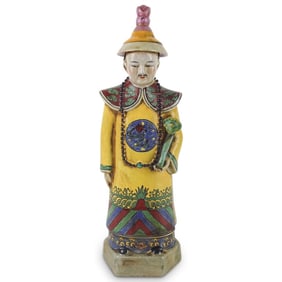 Chinese Famille Juane Porcelain Figurine