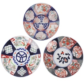 19th c. Japanese Imari Porcelain Chargers