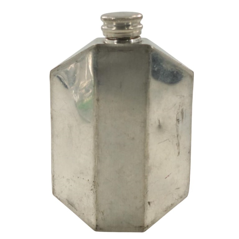 Vintage Sheffield Silverplate Flask (1 of 3)