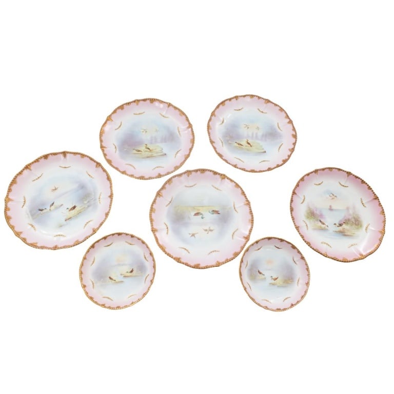 Lot of Antique Limoges Porcelain Tableware (1 of 9)