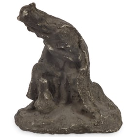 Antique European Stoneware Sculpture