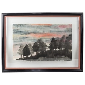 Antique Chinese Watercolor on Paper