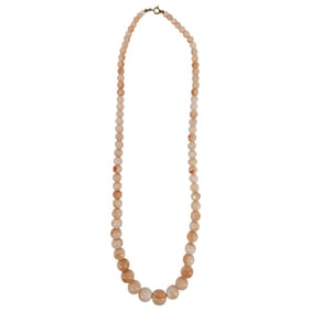 Vintage Angel Skin Coral Necklace