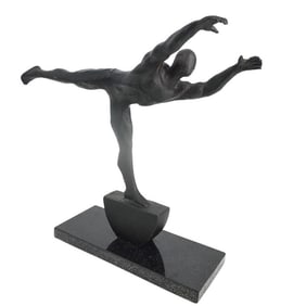 Modern Polychrome Iron Sculpture