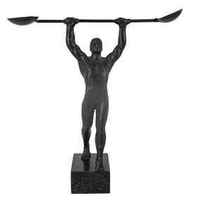 Modern Polychrome Iron Sculpture
