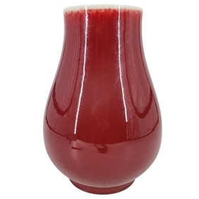Large Chinese Oxblood Porcelain Vase