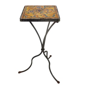 Vintage Italian Tile Top Table