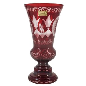 Vintage Engermann Bohemian Czech Vase