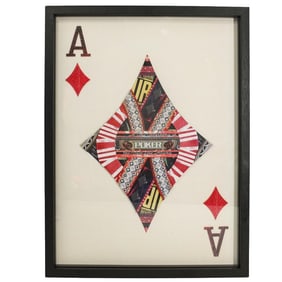 20th/21st C. Framed Decoupage Collage